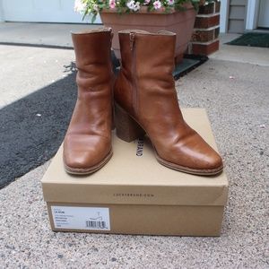 Lucky Brand Naomi Bootie in Macaroon